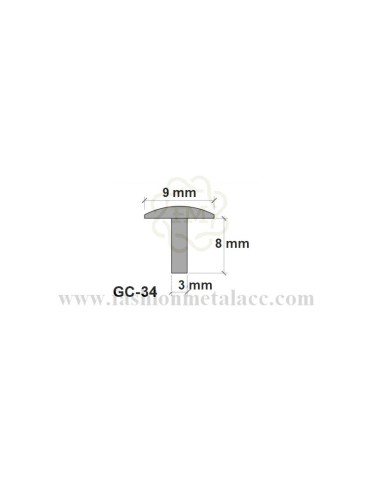 Male rivet with head GC-34 (Packages 100 units.)