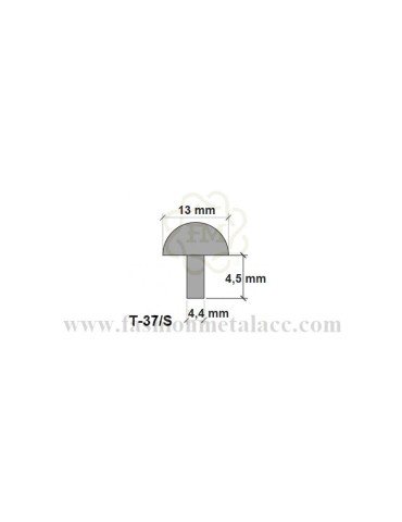 Female sphere rivet T-37 / S (Packages 100 units.)