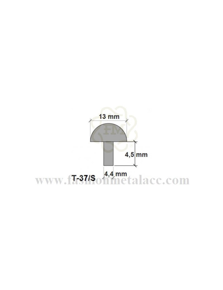 Female sphere rivet T-37 / S (Packages 100 units.) Female sphere rivet T-37 / S (Packages 100 units.)