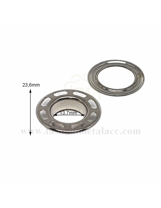 Machine eyelet + washer 2326