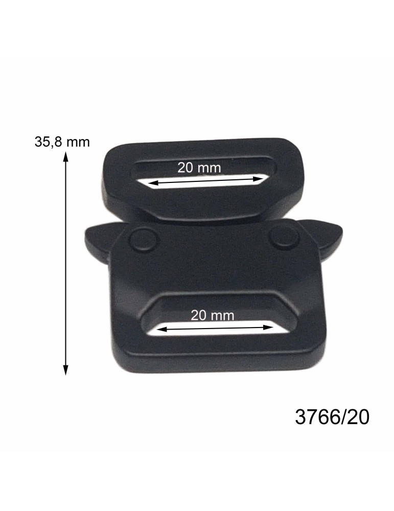 3766/20 hebilla cierre zamak perro