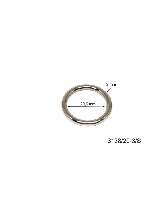 Anilla redonda para collar de perro | Fashionmetalacc