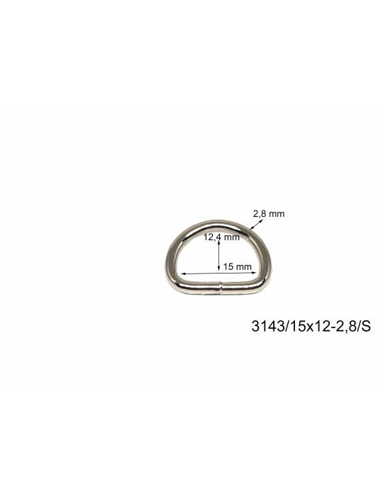 Anilla tipo D | Fashionmetalacc