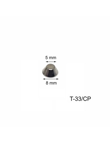 Female flat cone rivet T-33 / CP (Packs 100 units)