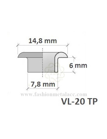 Machine eyelet + washer VL-20-TP 2