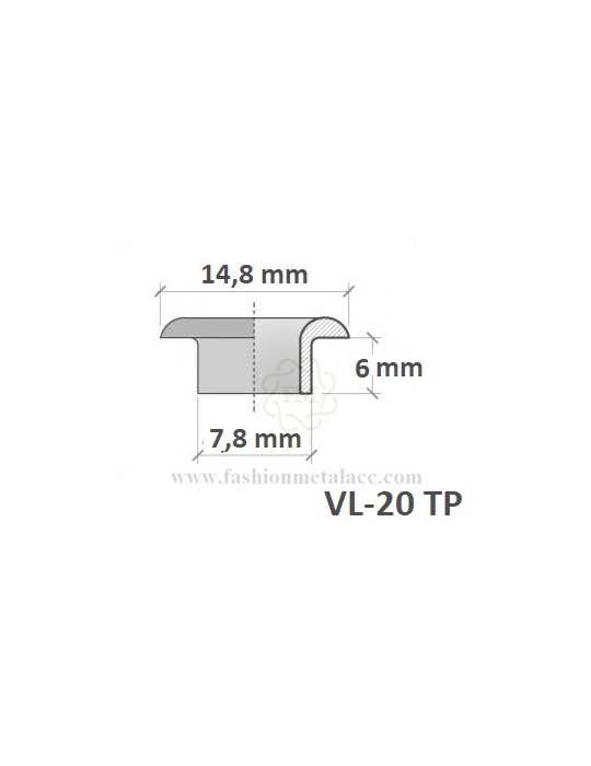 Machine eyelet + washer VL-20-TP
