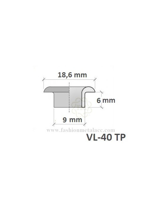 Machine eyelet + washer VL-40-TP