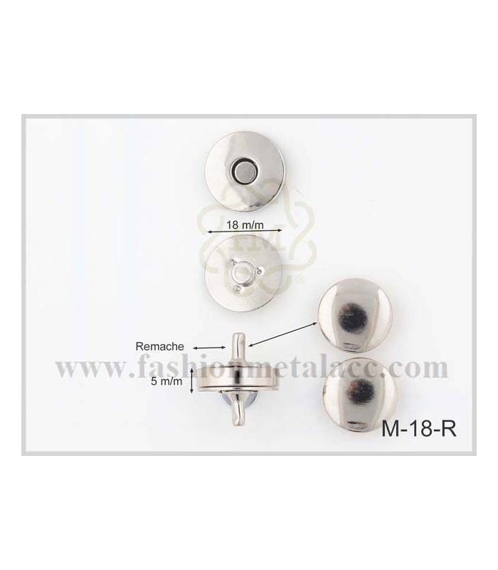 Magnet brooch M-18 / R - FashionMetalAcc